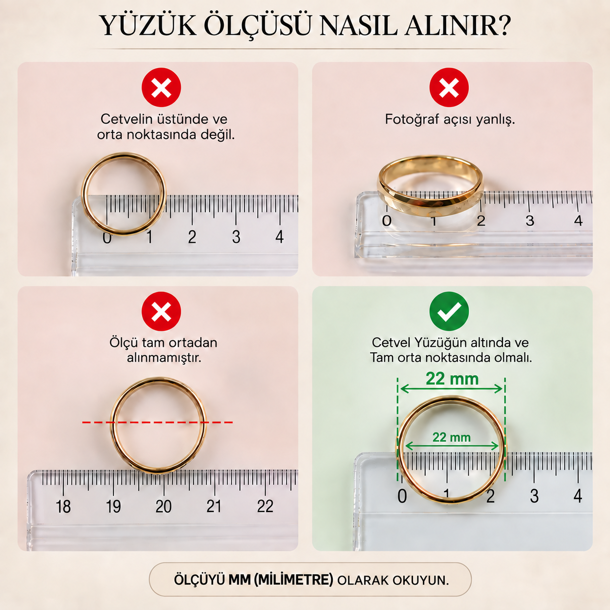 Yüzük ölçüsü alma kılavuzu