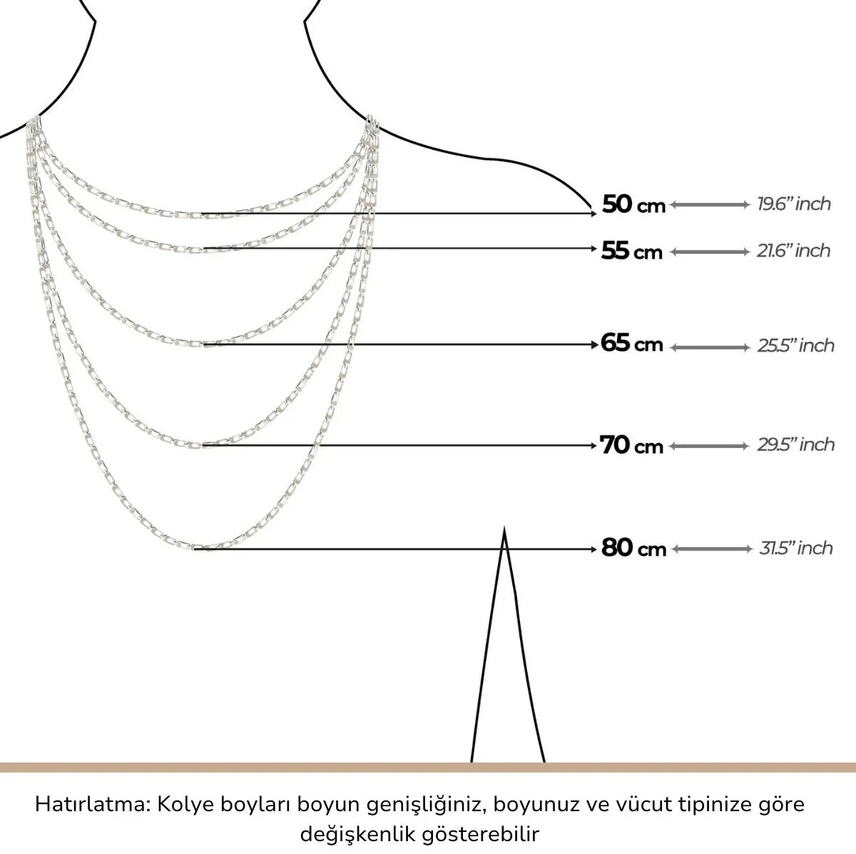 Kral Zincir 50.00 cm  4.00 mm (Kare Köşeli) (Kopya) ürün görseli
