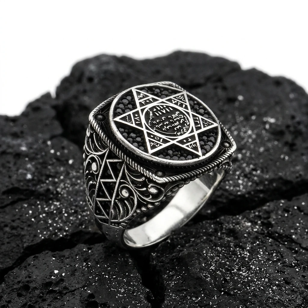 Hz. Süleyman'ın Mührü Mikro Taşlı ürün görseli